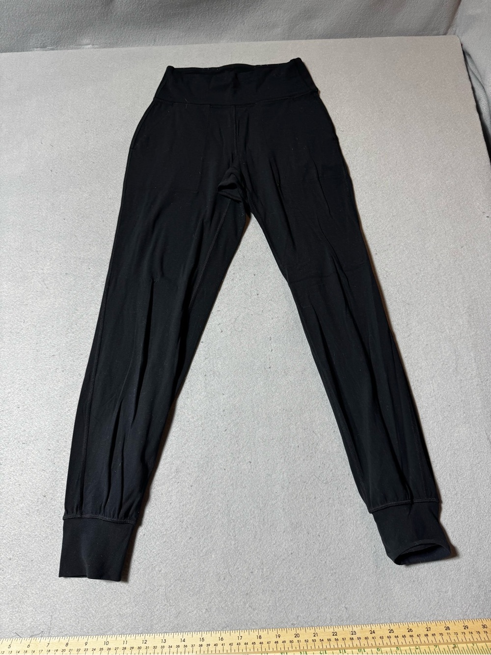 lululemon athletica Black High-Rise Leggings with Cuffed Ankles